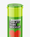 Glossy Tablet Tube Mockup