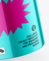 Glossy Metallic Tin Can Mockup