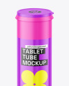 Matte Tablet Tube Mockup