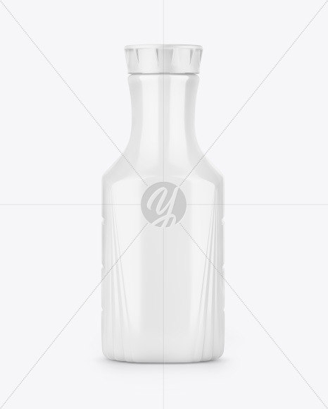 Glossy Juice Bottle Mockup