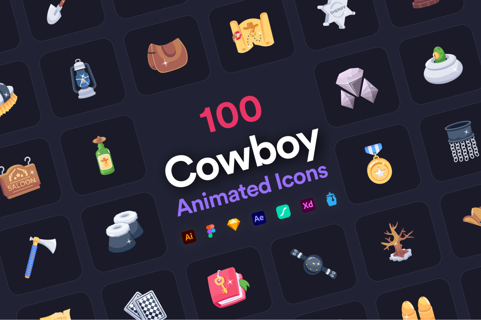 Cowboy Icon Pack