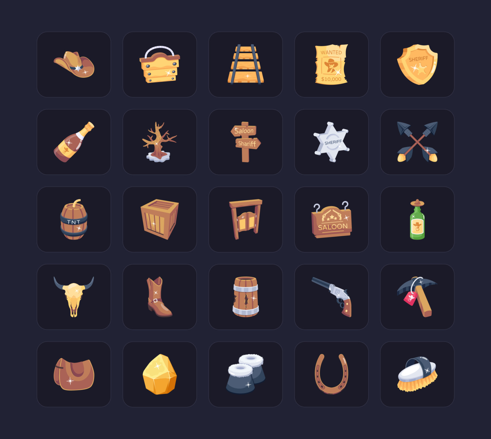 Cowboy Icon Pack Cowboy Icon Pack