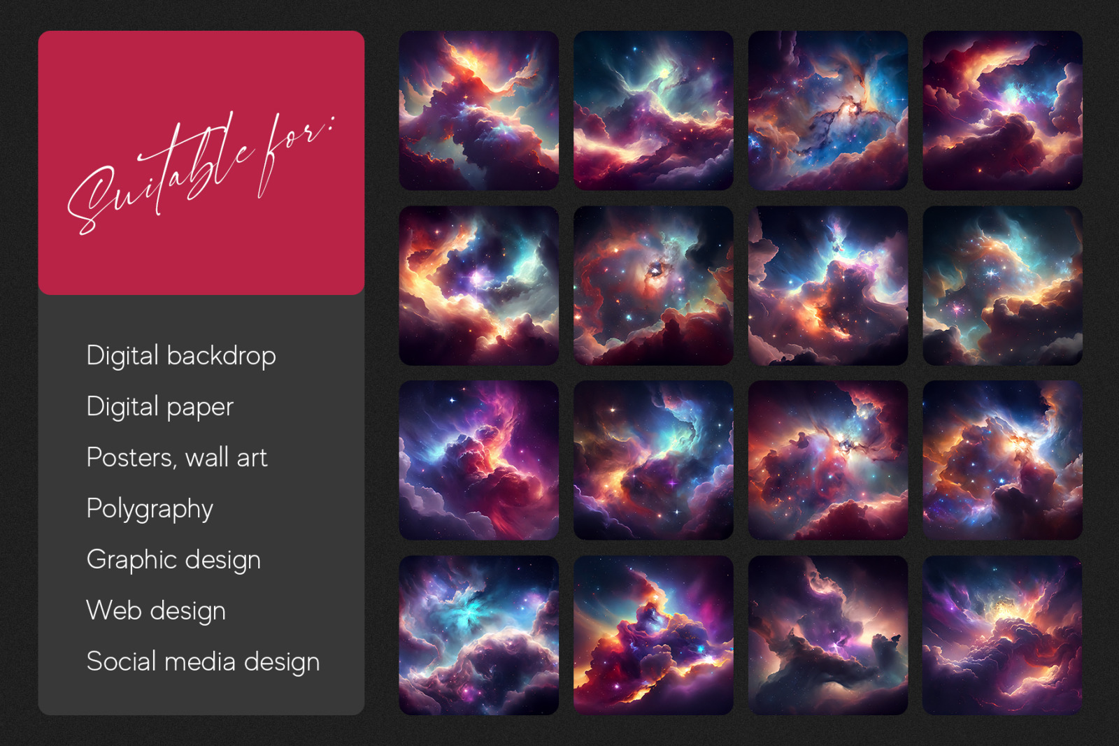 Space Art Nebula Texture Pack Space Art Nebula Texture Pack