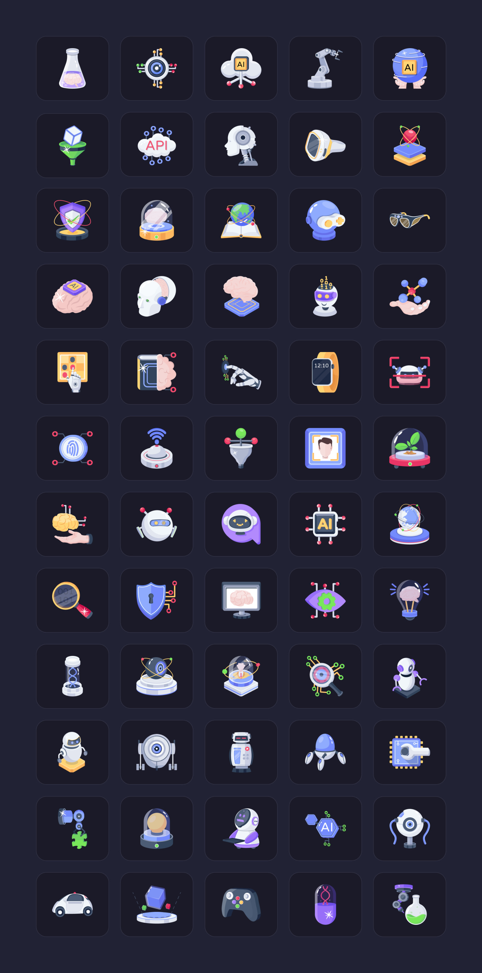 Artificial Intelligence Icons