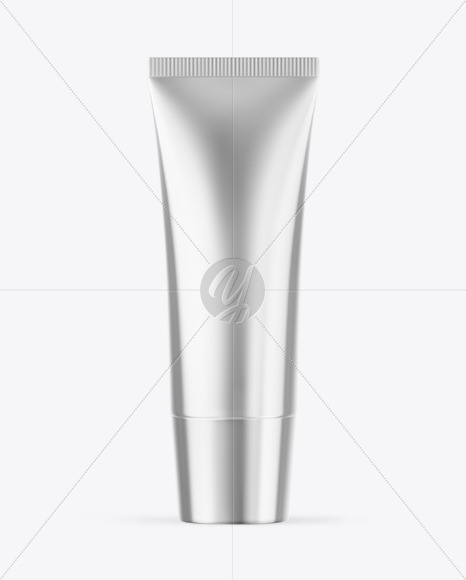 Metallic Cosmetic Tube Mockup