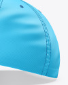 Baseball Cap with Suede Visor Mockup - Side View