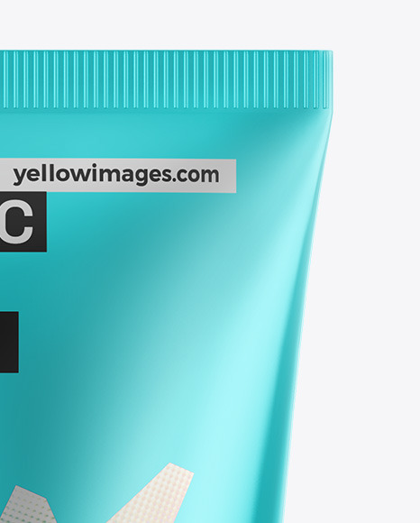 Metallic Cosmetic Tube Mockup