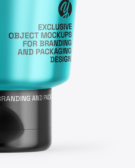 Metallic Cosmetic Tube Mockup