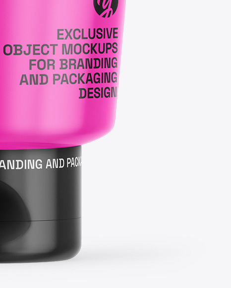 Glossy Cosmetic Tube Mockup