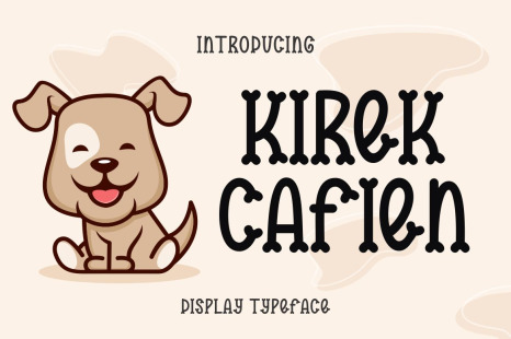 Kirek Cafien Font - Cartoon font