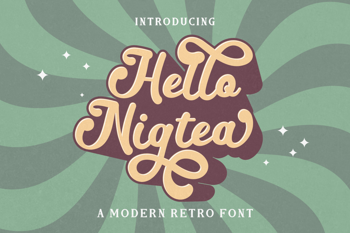 Hello Nigtea Font Hello Nigtea Font