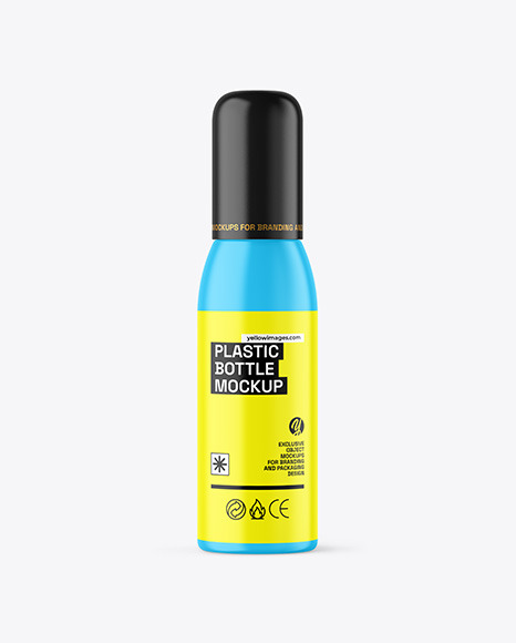 Matte Cosmetic Bottle with Pump Mockup Matte Cosmetic Bottle with Pump Mockup