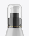 Matte Cosmetic Bottle with Pump Mockup Matte Cosmetic Bottle with Pump Mockup