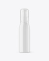 Glossy Cosmetic Bottle with Pump Mockup