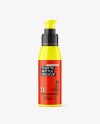 Glossy Cosmetic Bottle with Pump Mockup Glossy Cosmetic Bottle with Pump Mockup
