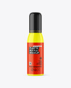 Glossy Cosmetic Bottle with Pump Mockup Glossy Cosmetic Bottle with Pump Mockup