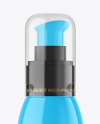 Glossy Cosmetic Bottle with Pump Mockup Glossy Cosmetic Bottle with Pump Mockup