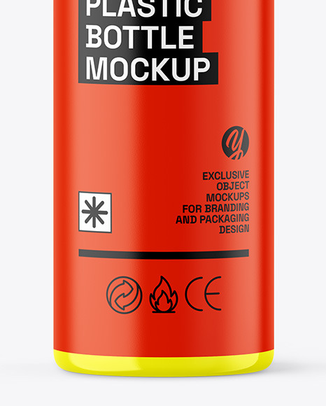 Glossy Cosmetic Bottle with Pump Mockup Glossy Cosmetic Bottle with Pump Mockup