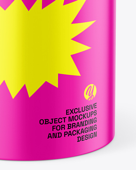 Matte Tin Can Mockup