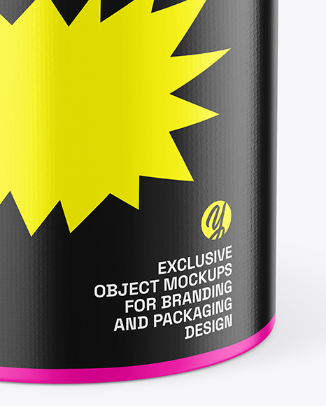 Matte Tin Can Mockup