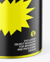 Matte Metallic Tin Can Mockup