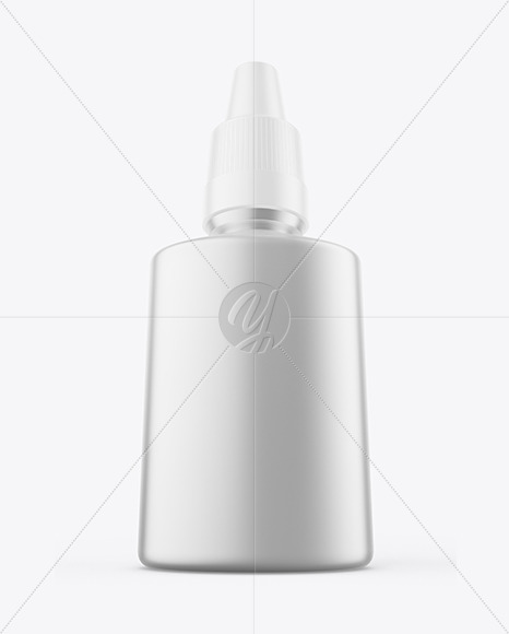 Matte Metallic Nasal Spray Bottle Mockup