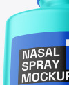 Matte Metallic Nasal Spray Bottle Mockup