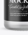 Frosted Glass Vodka Bottle with Shrink Band Mockup