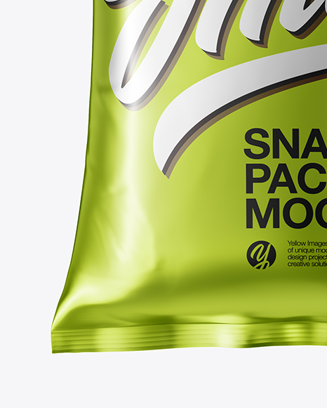 Metallic Snack Package Mockup