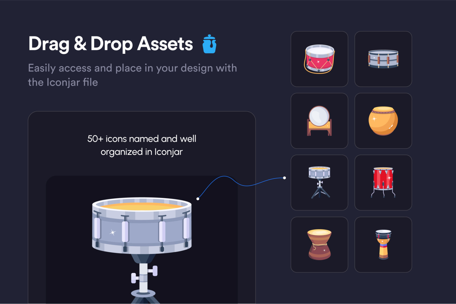 Drum Icon Set Drum Icon Set