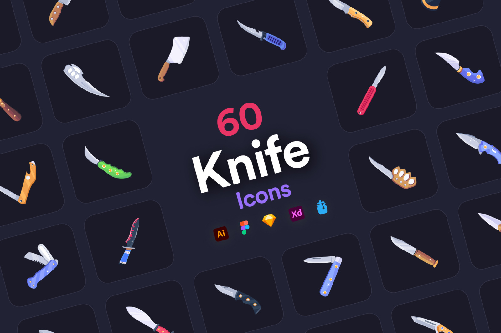 Knife Vector Set