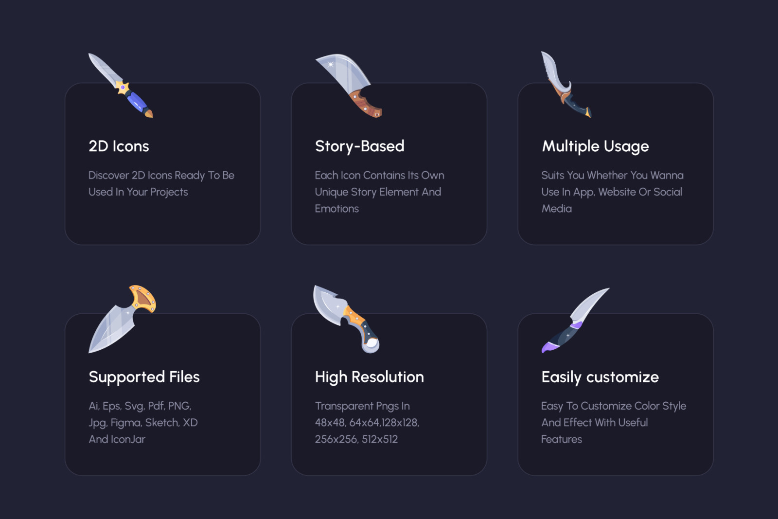 Knife Vector Set Knife Vector Set
