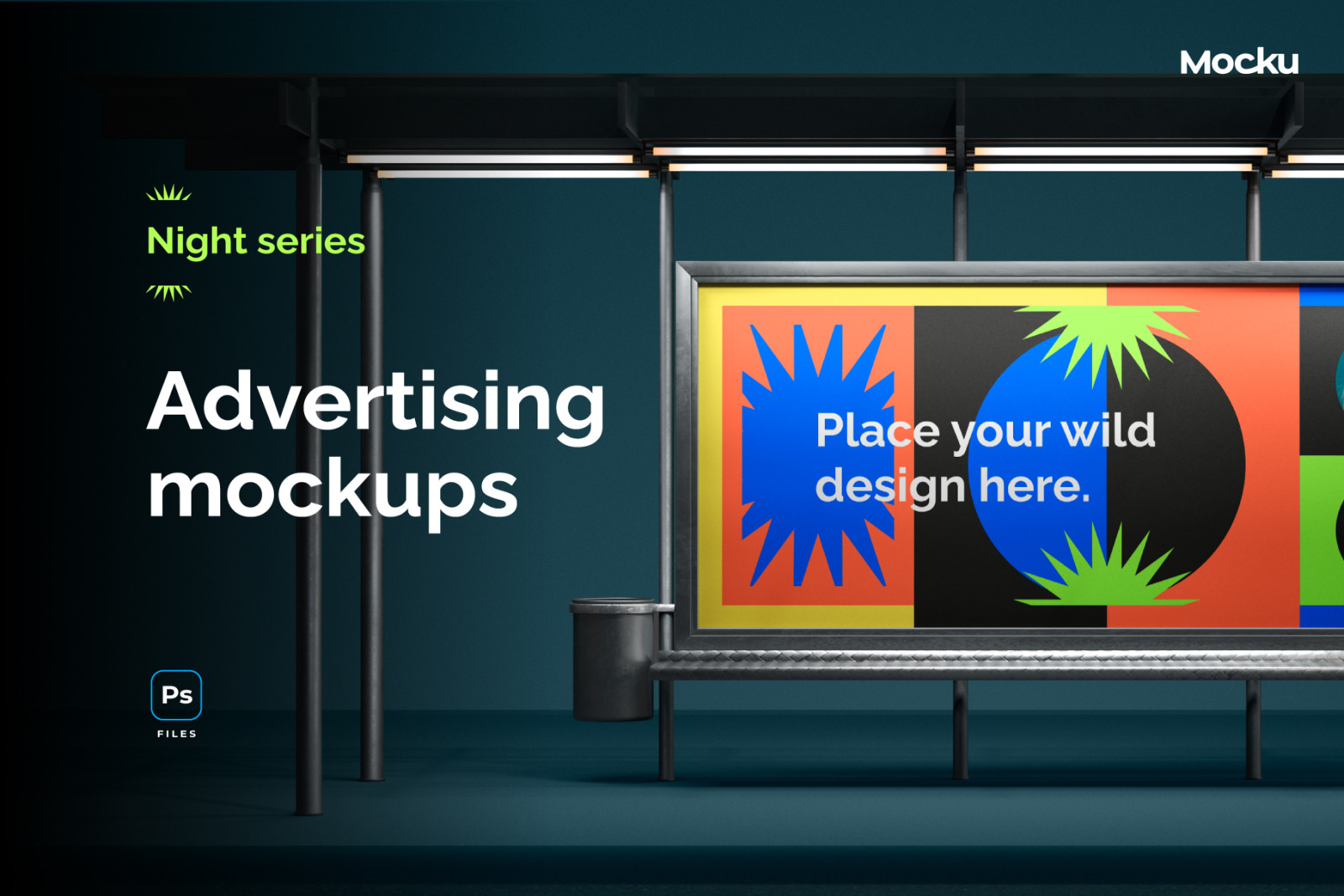Advertising mockups - Night series Advertising mockups - Night series