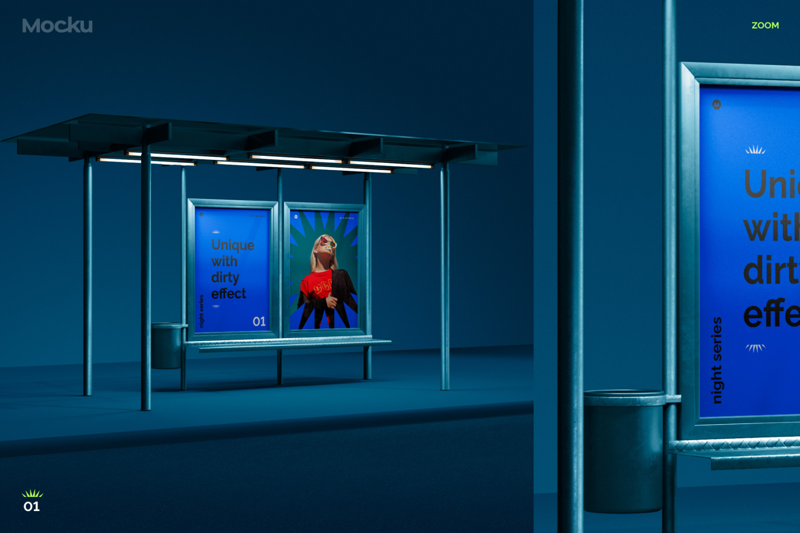 Advertising mockups - Night series Advertising mockups - Night series