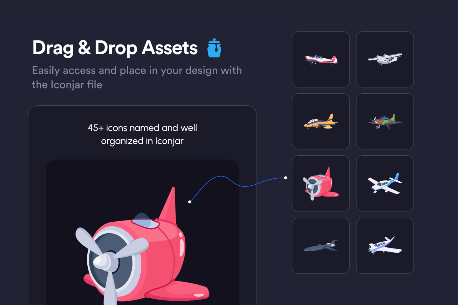 Airplane Icon Set