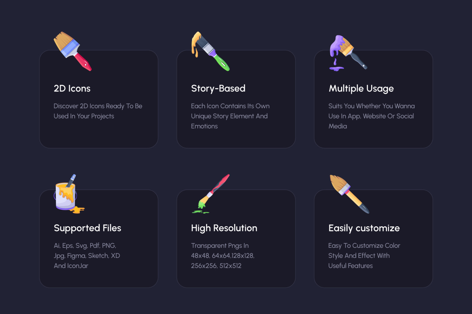 Paintbrush Icon Set