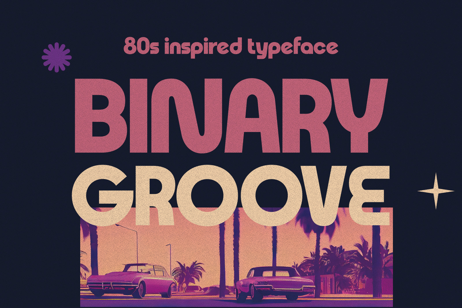 Binary Groove - 80s Inspired Font