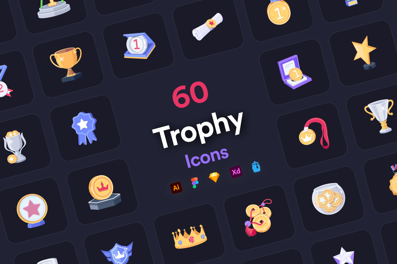 Trophy Icon Set