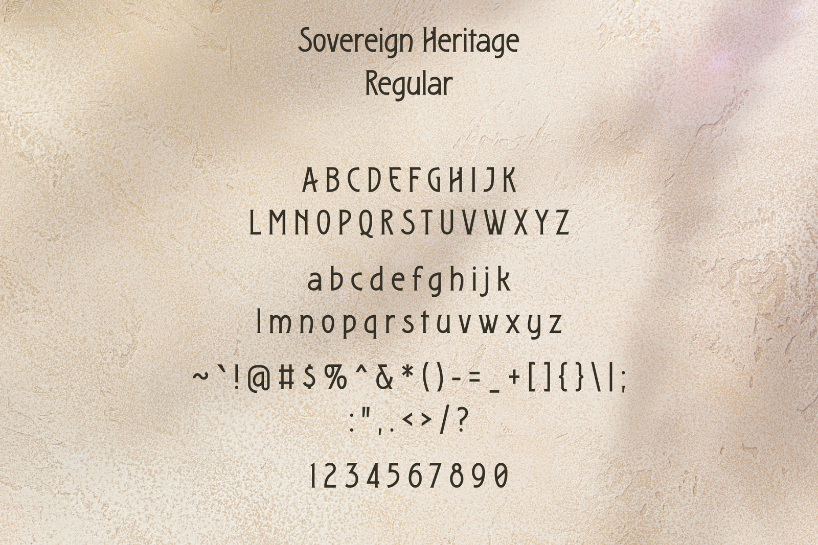 Sovereign Heritage - Vintage Type