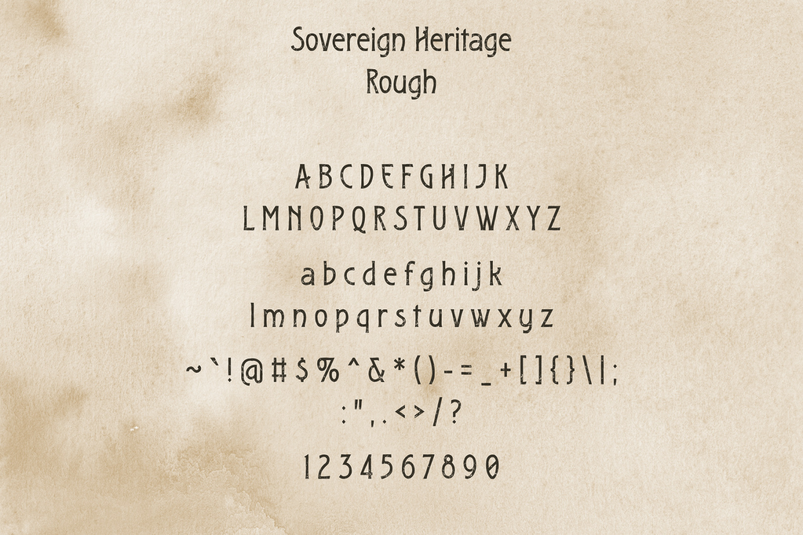 Sovereign Heritage - Vintage Type