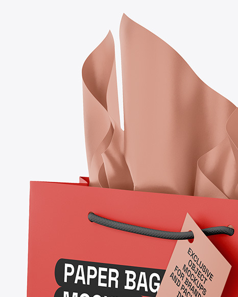 Paper Shopping Bag Mockup