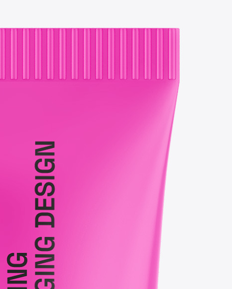 Glossy Cosmetic Tube Mockup