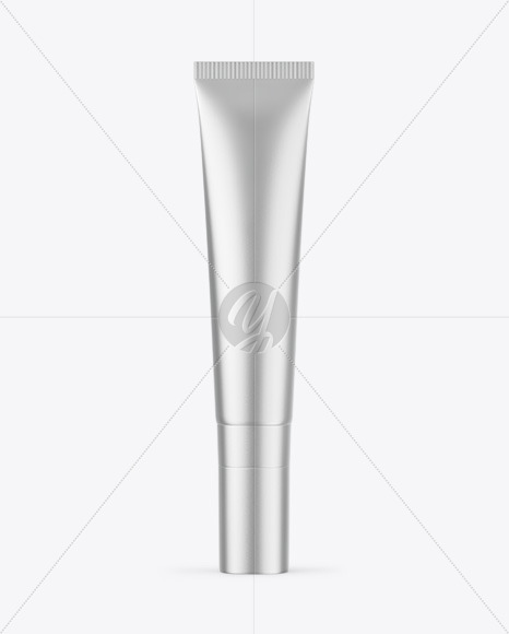 Matte Metallic Cosmetic Tube Mockup