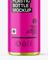 Color Plastic Cosmetic Bottle with Pump Mockup Color Plastic Cosmetic Bottle with Pump Mockup