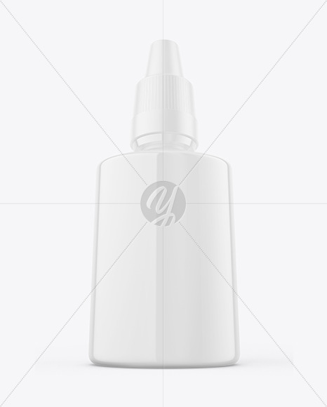 Glossy Nasal Spray Bottle Mockup