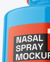 Glossy Nasal Spray Bottle Mockup