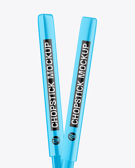 Glossy Chopsticks Mockup