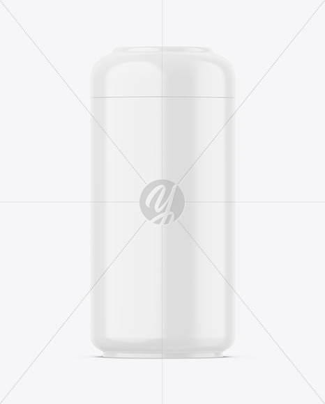 Glossy Tin Can Mockup