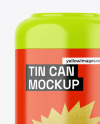 Glossy Tin Can Mockup