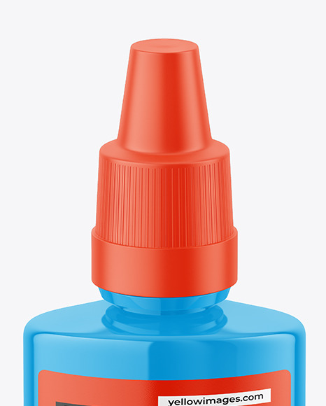 Glossy Nasal Spray Bottle Mockup